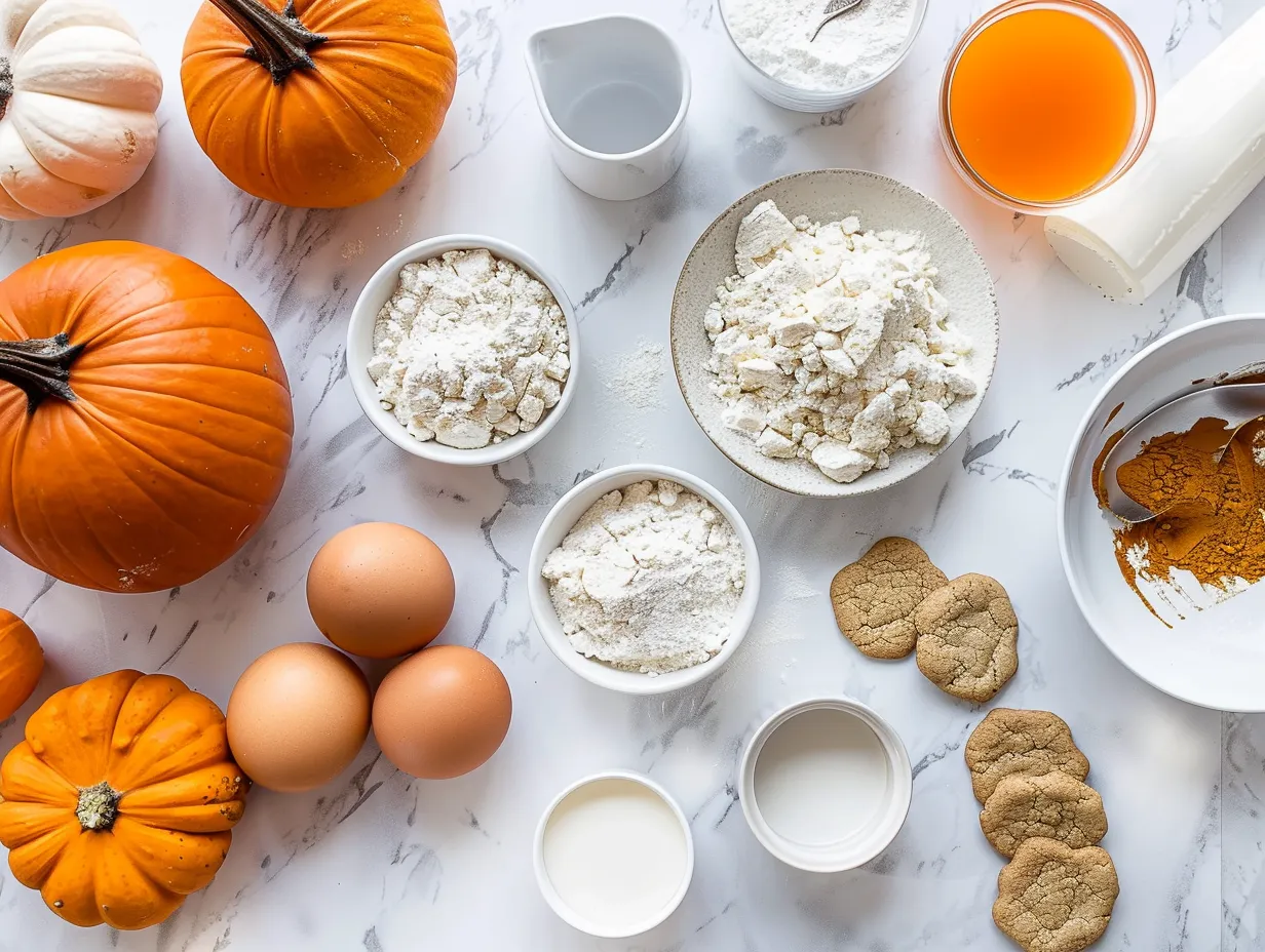 Ingredients for making a Halloween Cookie Cake