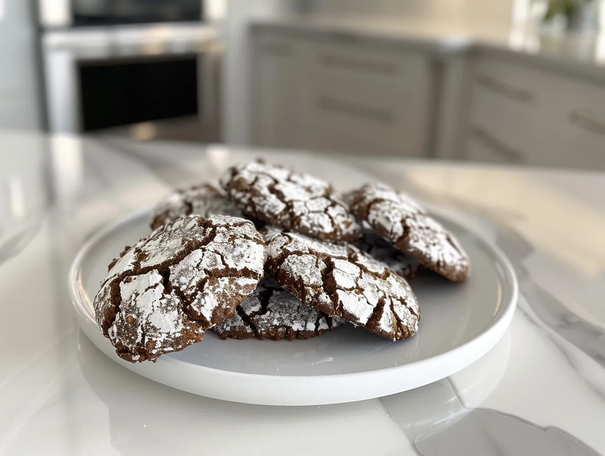 Halloween Crinkle Cookies Display