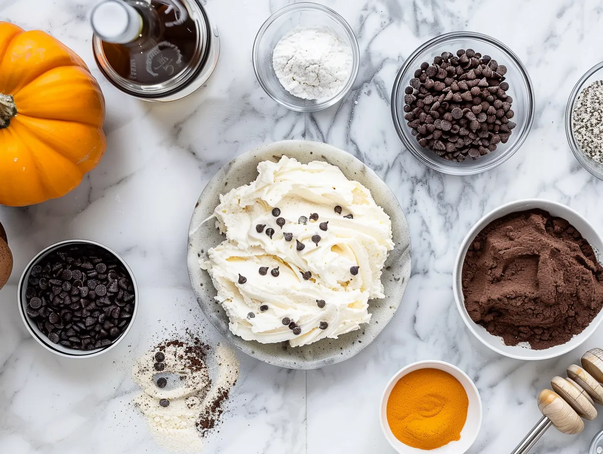 Ingredients for making a Halloween No-Bake Icebox Cake