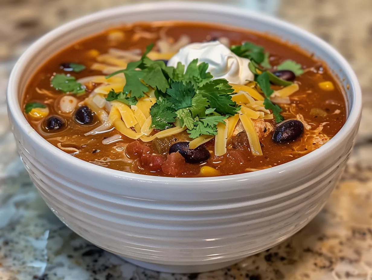 Homemade Chili's Chicken Enchilada Soup