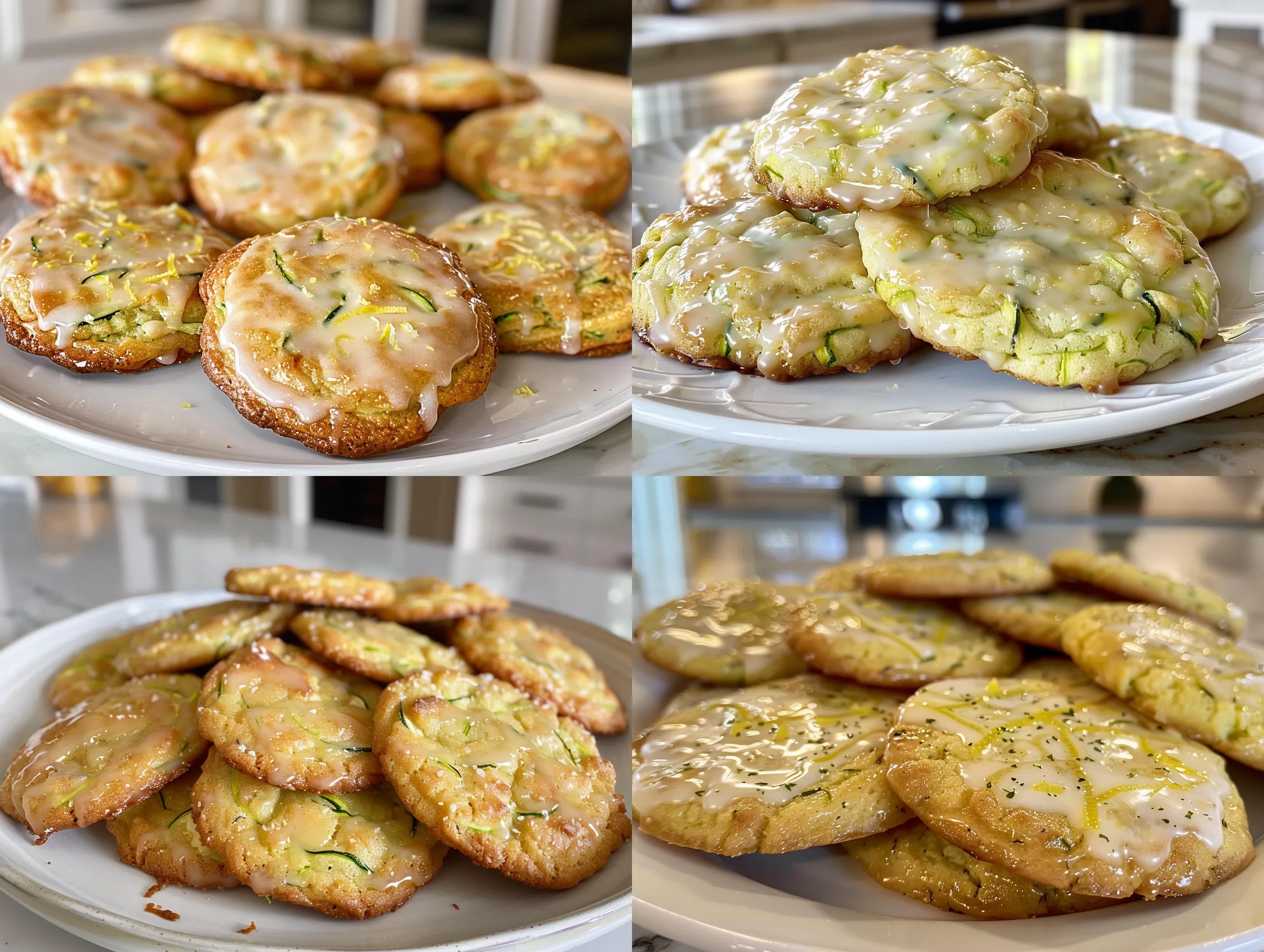 Lemon Glazed Zucchini Cookies