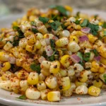 Mexican Street Corn Salad Plating