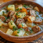 Rustic Bowl of Italian Sausage and Potato Soup