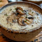 Warm and Comforting Parmesan Mushroom Chicken Soup