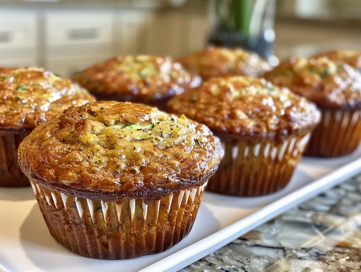 Zucchini Banana Bread Muffins Display
