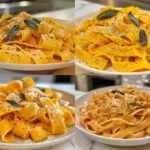 A Vibrant Bowl of Pumpkin Pasta with Sage
