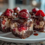 Chocolate Strawberry Frozen Yogurt Bites Display