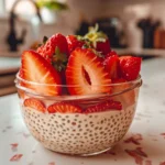 Creamy Strawberry Chia Seed Pudding