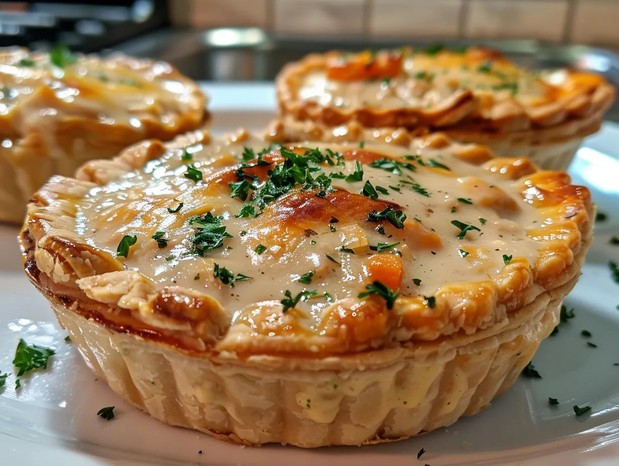 Creamy Turkey Pot Mini Pies