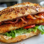 Crispy Chicken Caesar Sandwich - A Delicious Bite