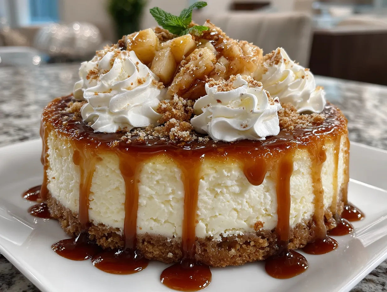 Delectable Apple Cider Cheesecake