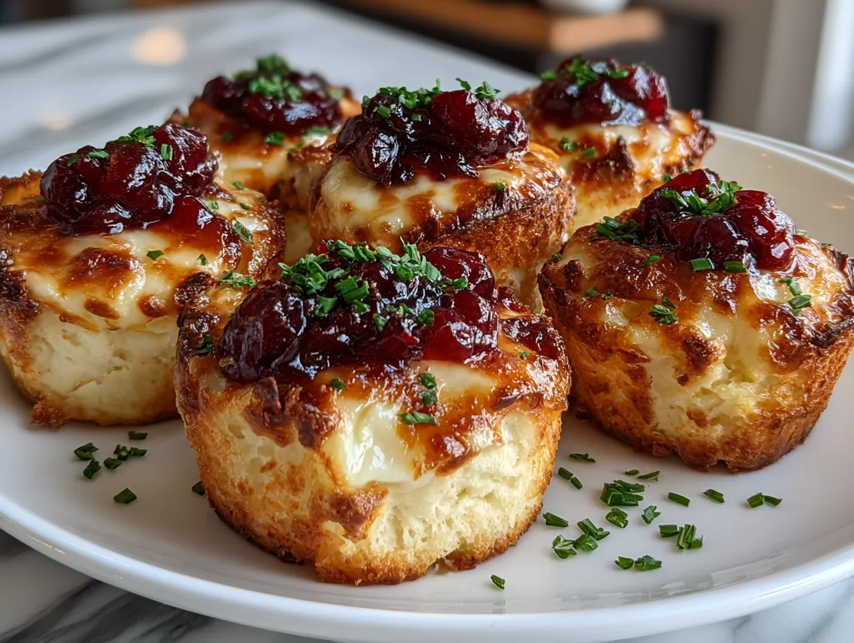 Delicious Air Fryer Cranberry Brie Bites