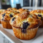 Delicious Banana Blueberry Muffins Fresh Out of the Oven