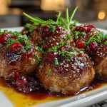 Delicious Cranberry Meatballs Appetizer