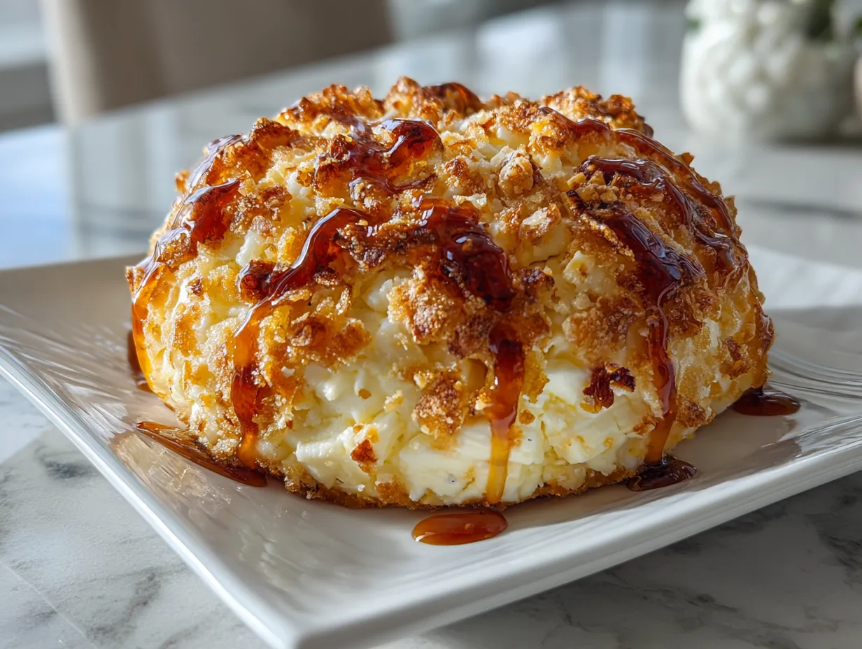 Delicious Homemade Caramel Apple Cheese Ball