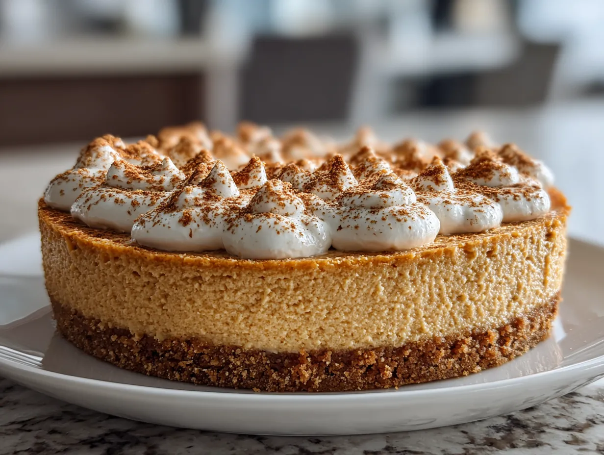Delicious No-Bake Pumpkin Cheesecake