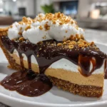 Delicious Slice of Chocolate Peanut Butter Pie