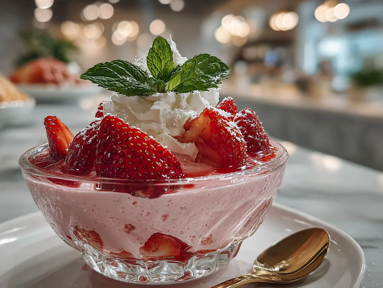 Delicious Strawberry Aquafaba Mousse