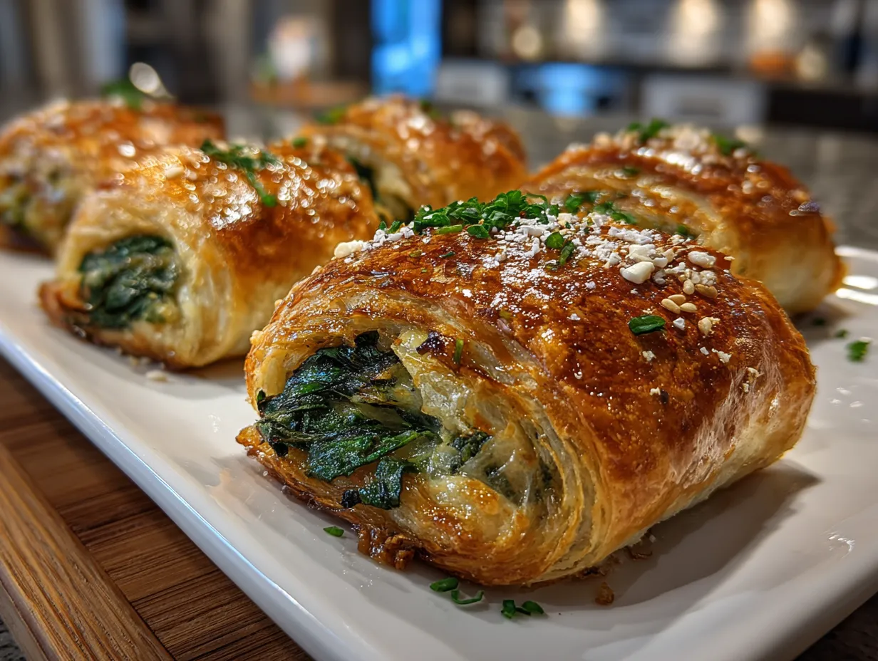 Delicious Vegan Spinach Rolls