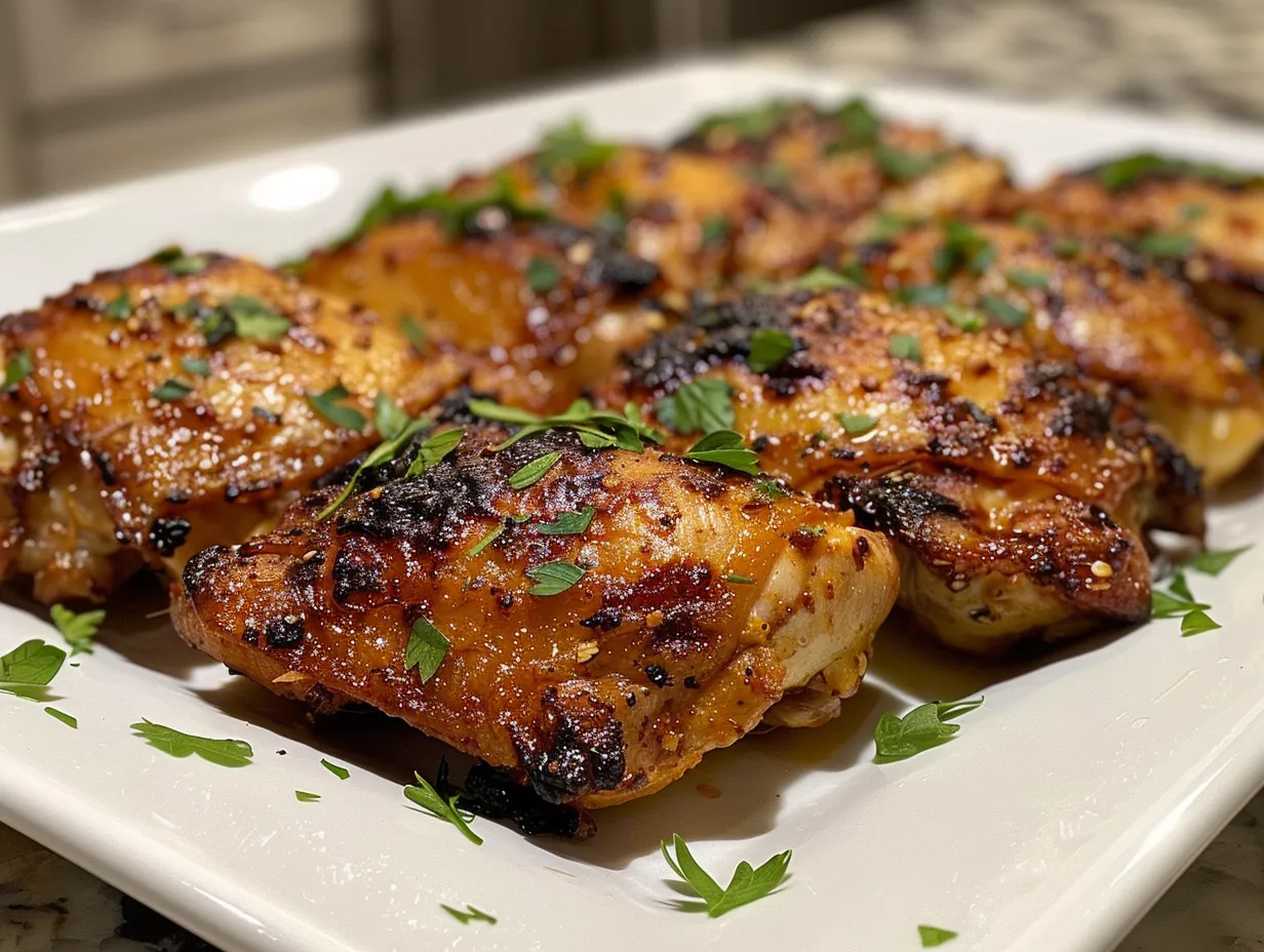 Deviled Chicken Thighs Appetizer