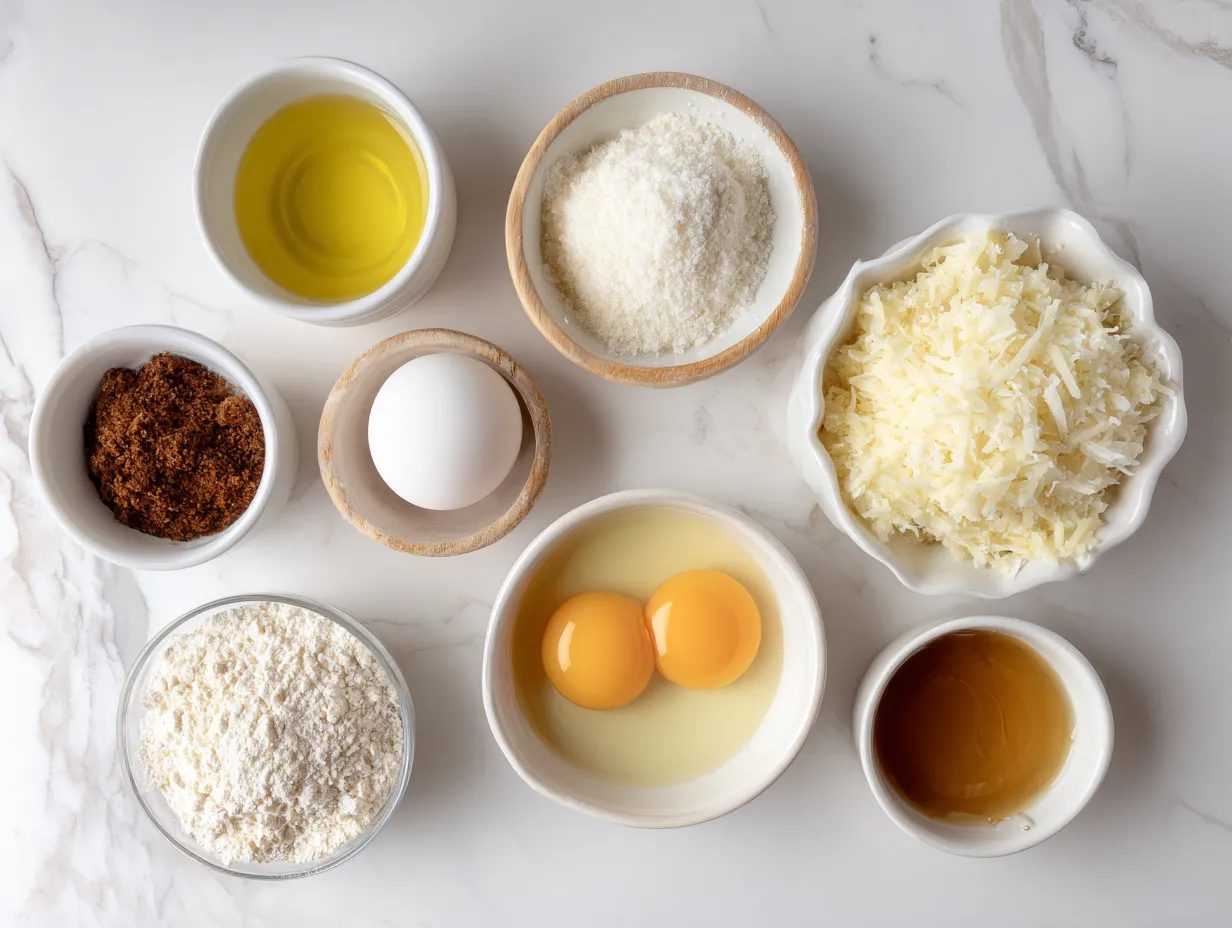 Ingredients for making Egg Hashbrown Casserole