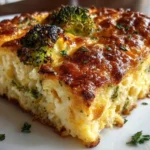 Freshly Baked Broccoli Cheese Casserole