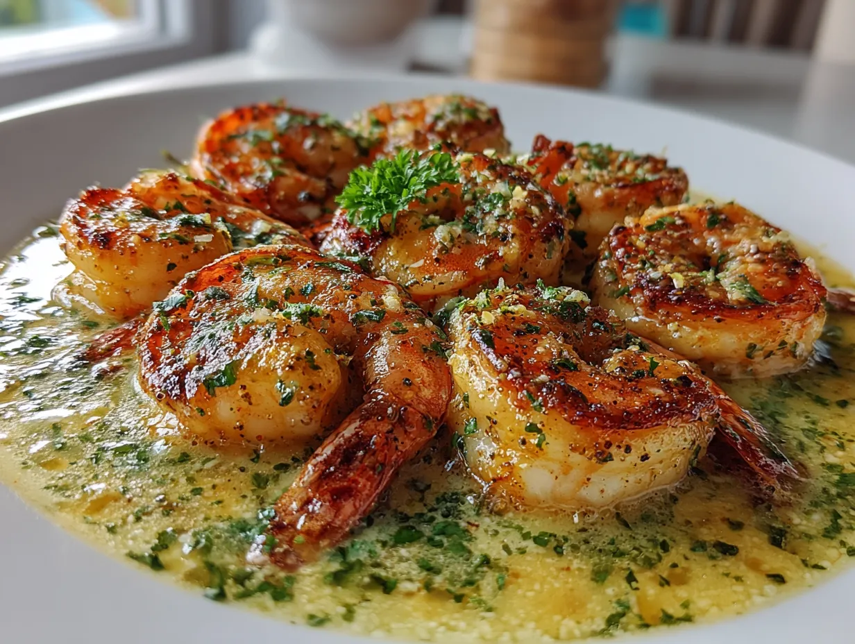 Garlic Coconut Shrimp close-up