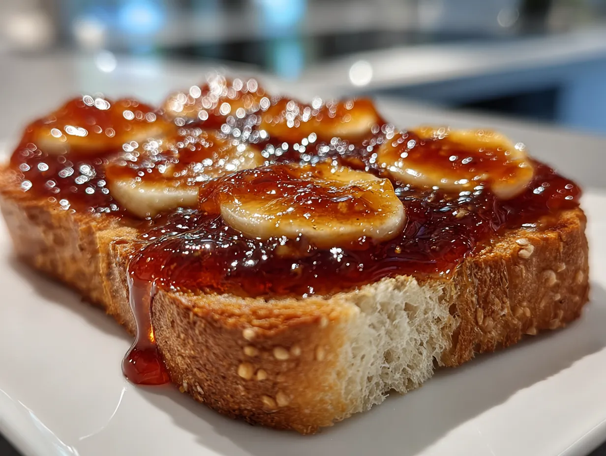 Homemade Banana Jam on Toast