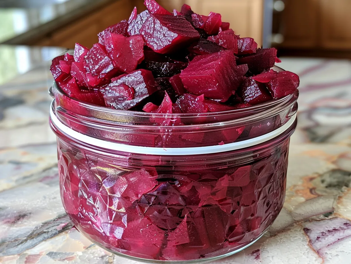 Homemade Crunchy Pickled Beets