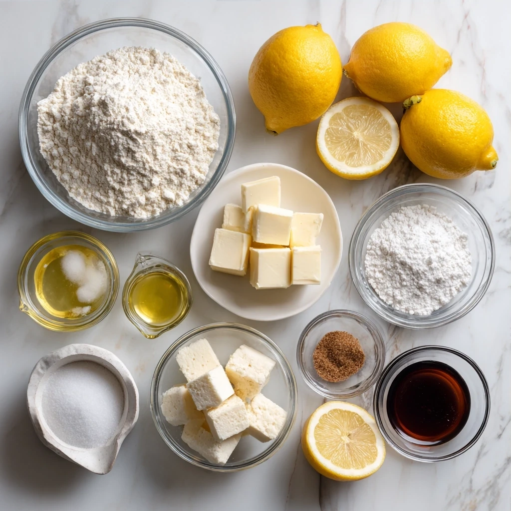 Lemon Marbled Cheesecake Bars Ingredients