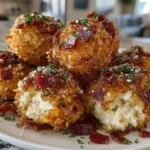 Mouthwatering close-up of Bacon Jalapeño Cream Cheese Balls