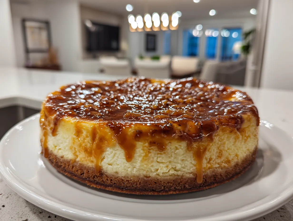 Perfect Homemade Salted Caramel Apple Pie Cheesecake