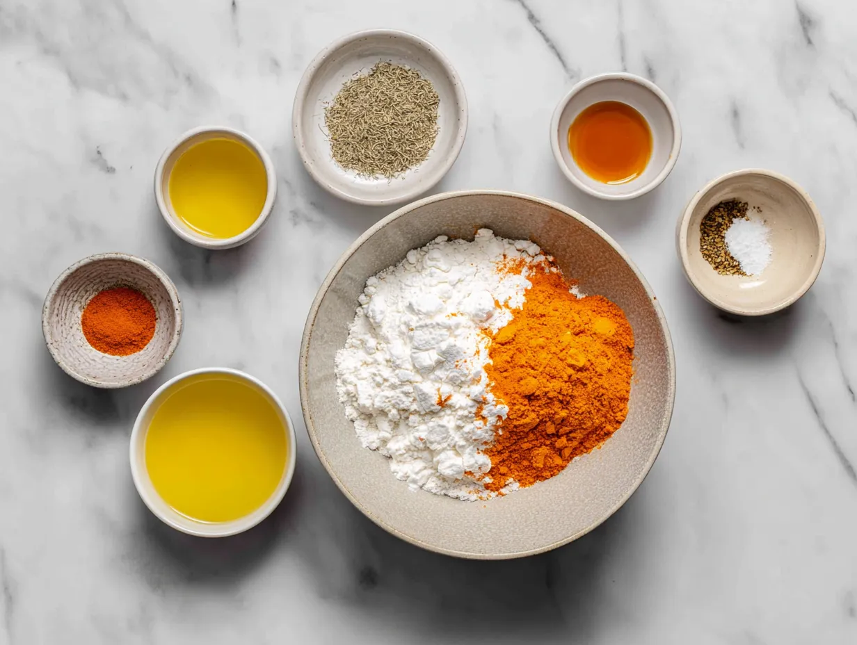 Ingredients for Slow Cooker Buffalo Chicken Dip, including shredded chicken, cream cheese, buffalo sauce, ranch dressing, blue cheese dressing, cheddar cheese, blue cheese crumbles, and green onions.
