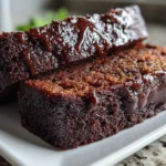 Rich Double Chocolate Banana Bread on Display