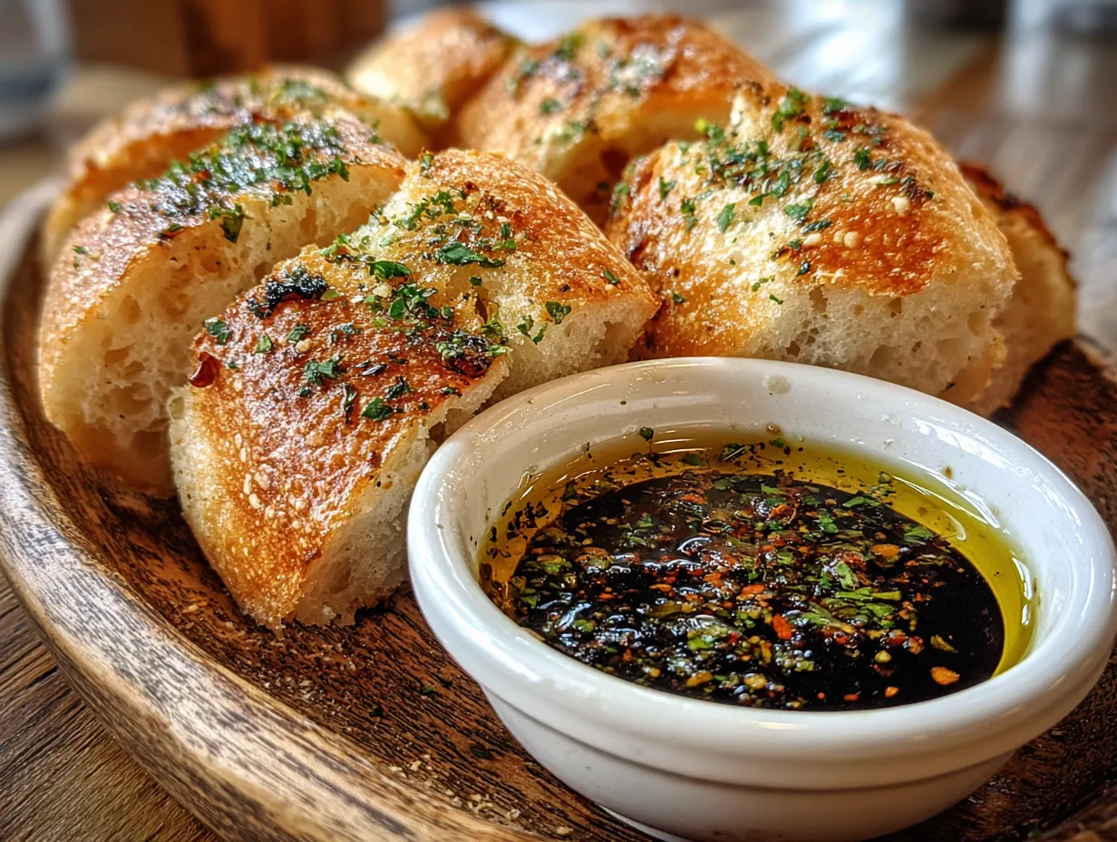 Rustic Olive Oil and Balsamic Vinegar Bread Dip