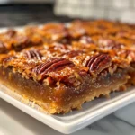 Salted Maple Pecan Pie Bars Display
