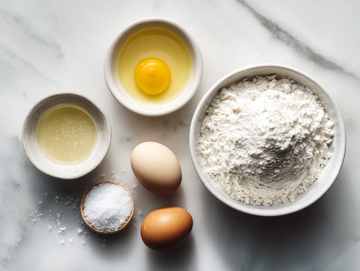Ingredients for Texas Trash Pie ready to be baked