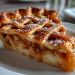 Warm Slice of Homemade Apple Butter Pie