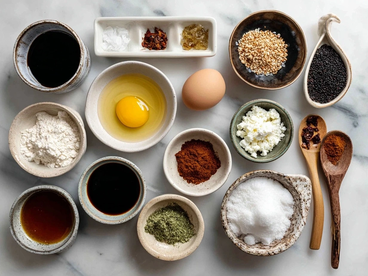 Ingredients for Brazilian Mounjaro recipe on a kitchen counter