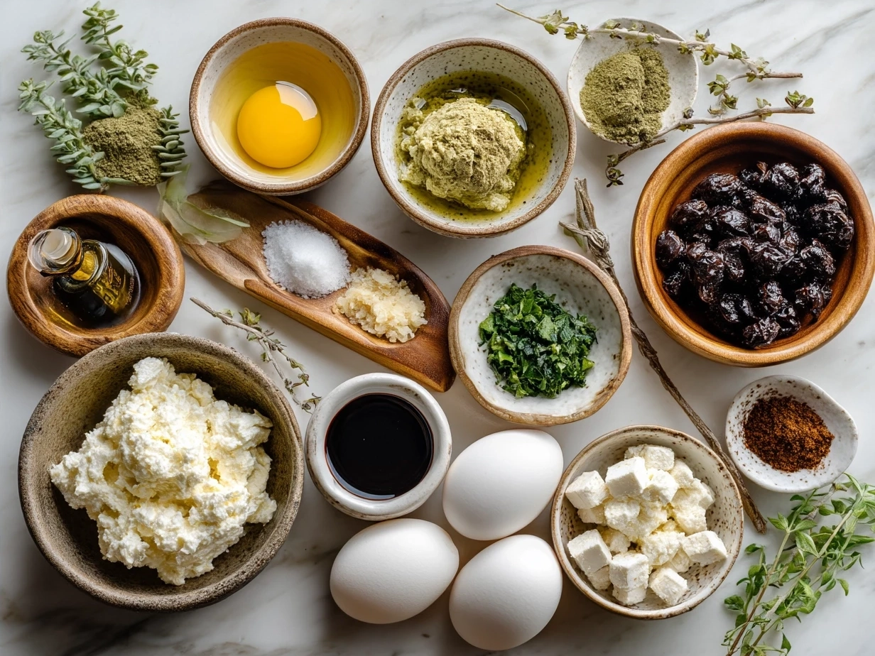 Ingredients for Buckeye Dip laid out on a kitchen counter