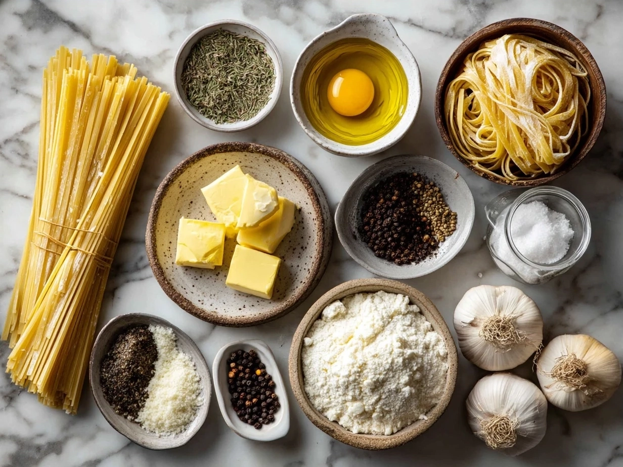 Ingredients for Butter Chicken Linguine
