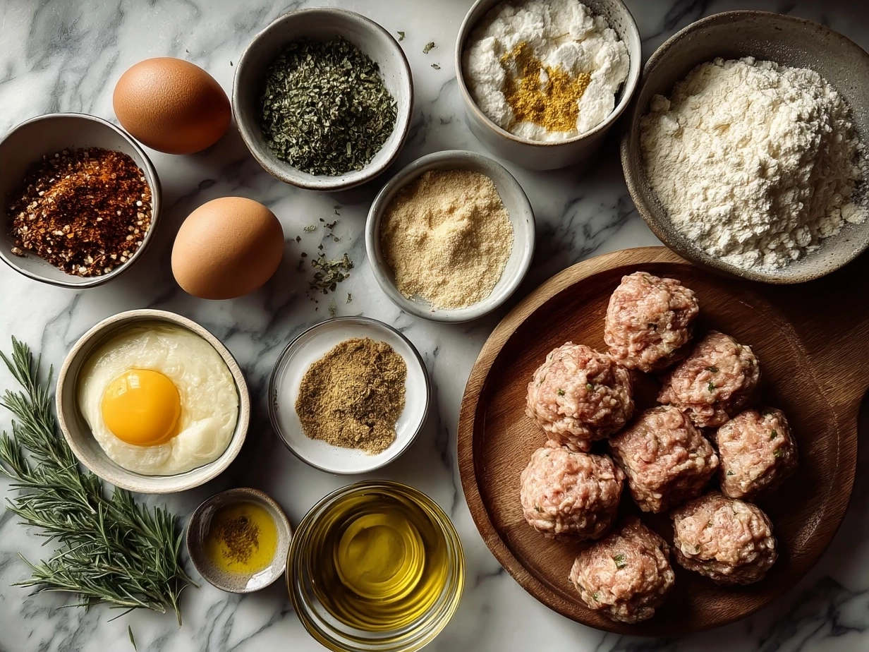 Ingredients for Chicken Kofta Meatballs