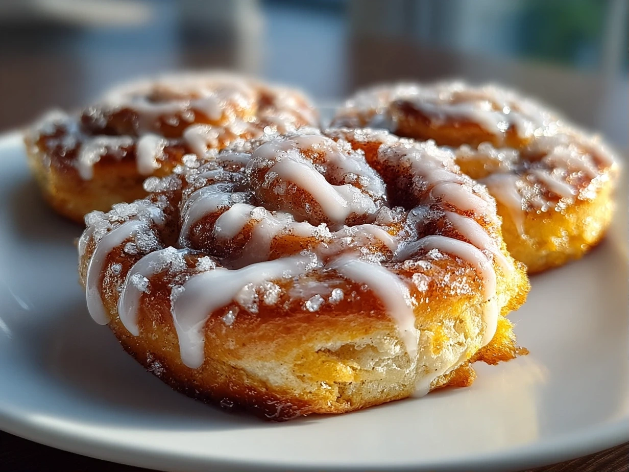 Close-up Cinnamon Roll Cookies on White Plate