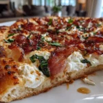 Close-up of Honey Ricotta Pizza
