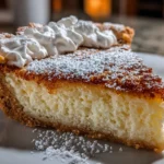 Close-up shot of a Christmas Sugar Cookie Pie