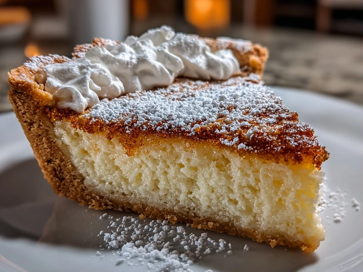 Close-up shot of a Christmas Sugar Cookie Pie