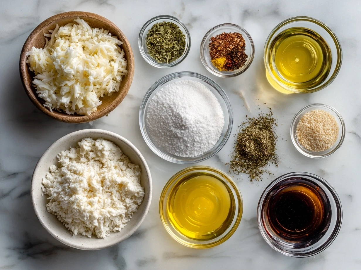 Ingredients for crab dip recipe including cream cheese, mayonnaise, cheddar cheese, lump crab meat, garlic, Worcestershire sauce, hot sauce, green onions, smoked paprika, salt and pepper