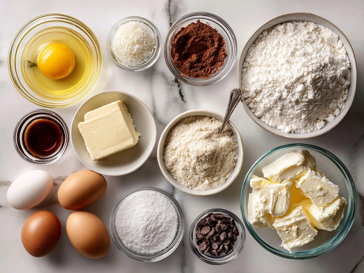 Ingredients for Easy Cool Whip Cookies