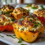 Fresh Goat Cheese Stuffed Mini Peppers Appetizer