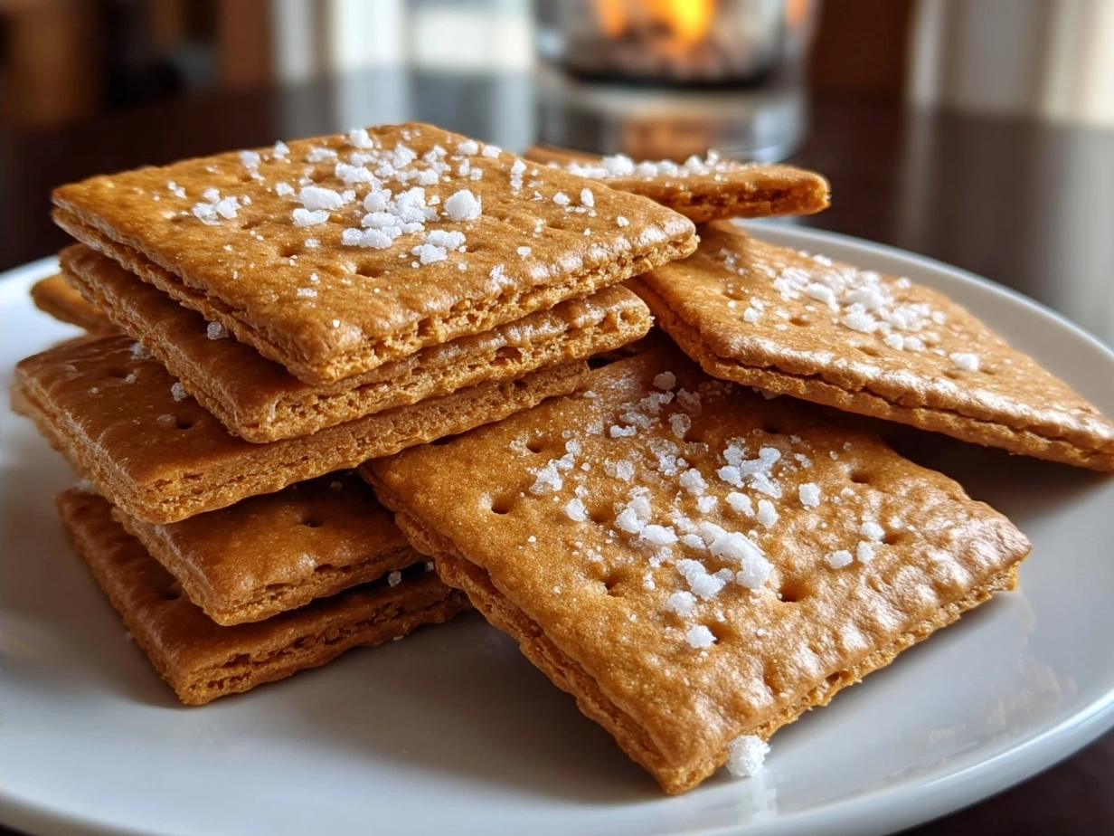 finished homemade graham crackers